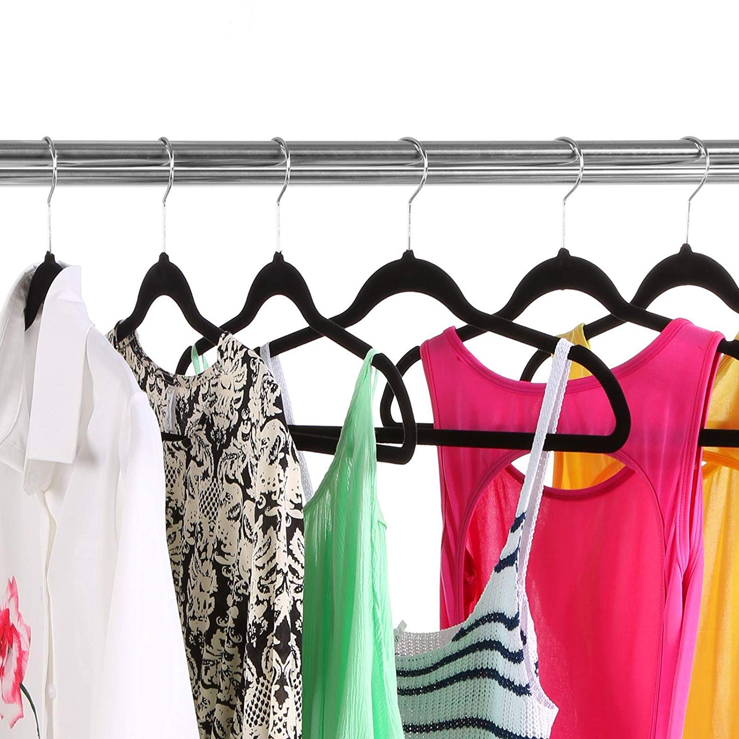 Heavyweight Premium Velvet Hangers Non Slip Space Saving Lot 50 for